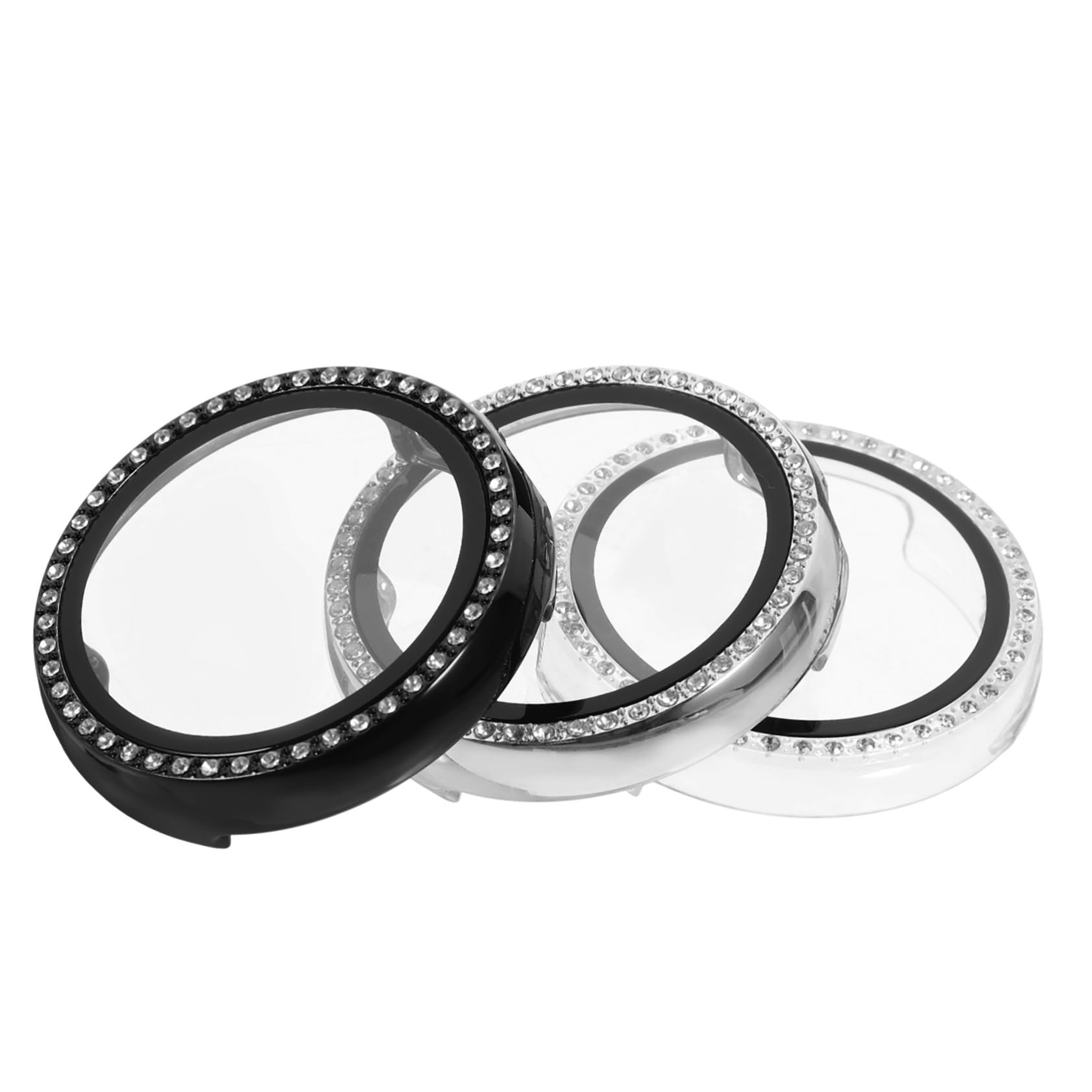 OSALADI 9pezzi Custodia Protettiva Per Orologio Cover Trasparente Nera Per Watch Protezione Completa Per Schermo e Leggera e Resistente Agli Urti