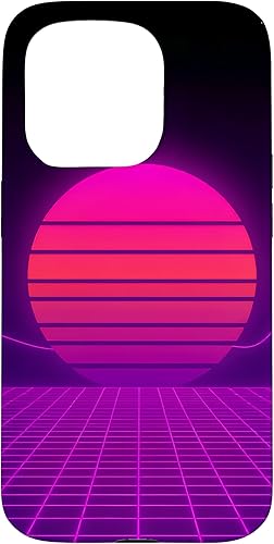 Miniatura 14 de Funda con diseño estético para iPhone 16 Retrowave Synthwave de los años 80 y 90