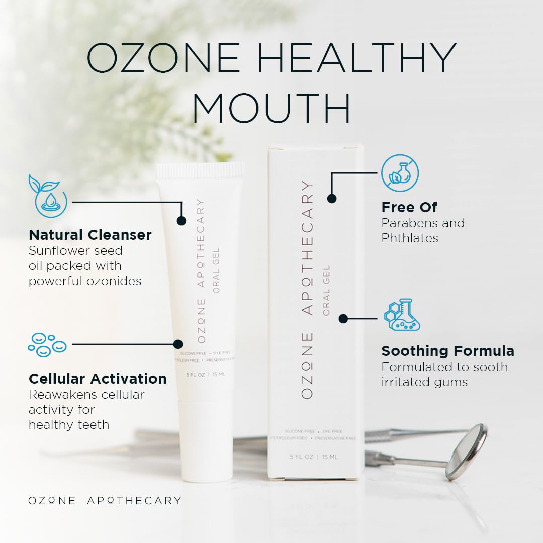 Gel Oral Ozone Apothecary: Cuidados Dentais Multipropósito Sem Antibióticos para uma Boca Saudável e Nutritiva - Imagem 2