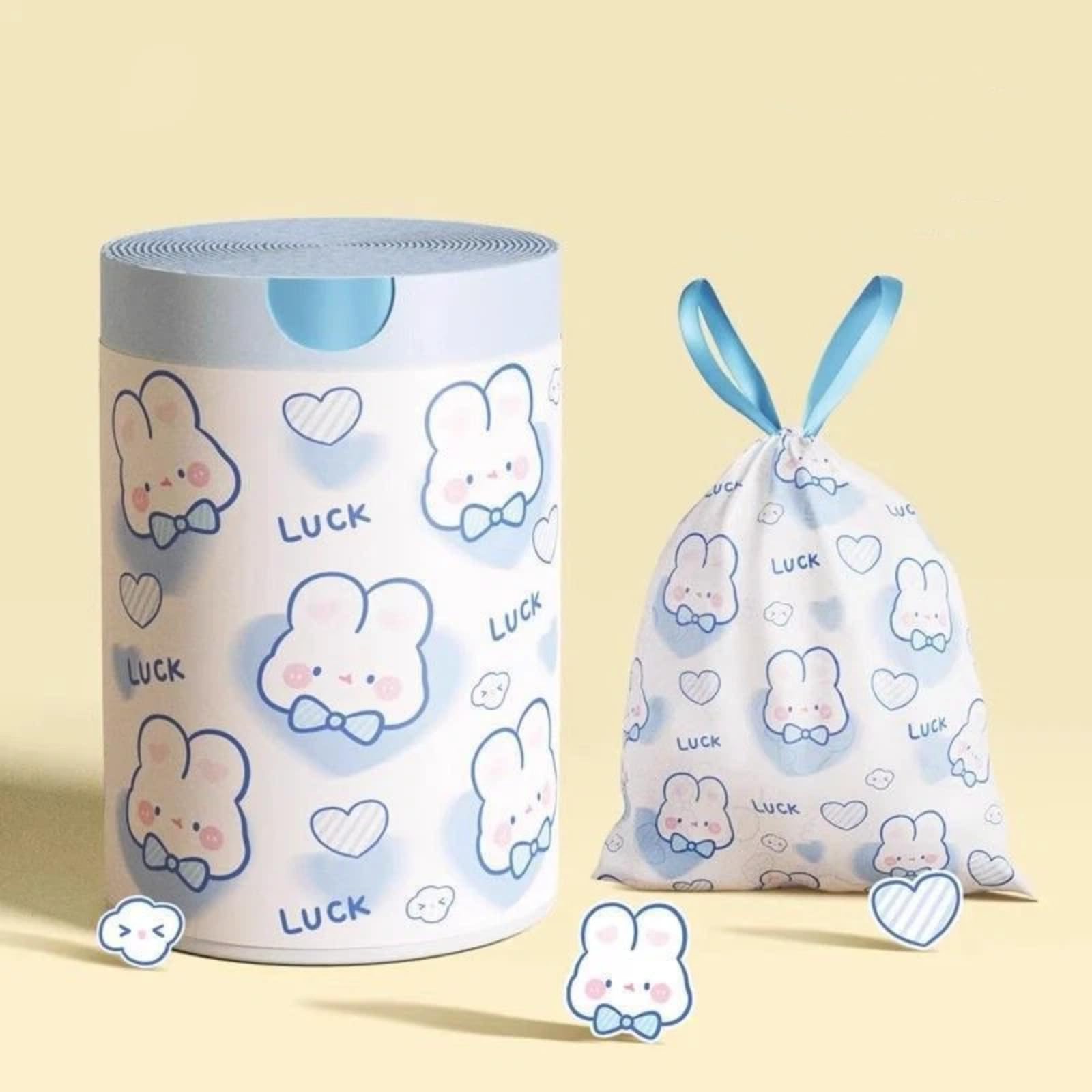 Drawstring garbage bag, thickened, household, handheld, extra large, extra thick, no-tear closure, plastic bag, economical pack, thick version