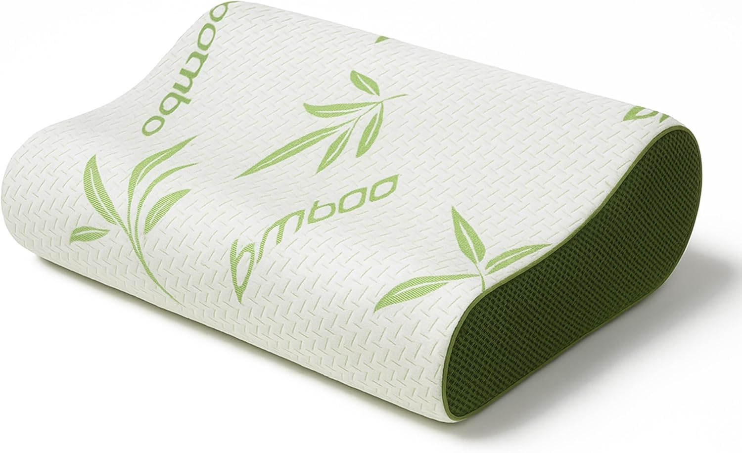 Artistic Fashionista Limited White Bamboo Memory Foam Pillow – Cervical Orthopaedic Deep Sleep Neck Pillow - Superior Comfort For Neck Shoulder Pain Sleeping - Breathable & Hypoallergenic (Large - 40X60cm)