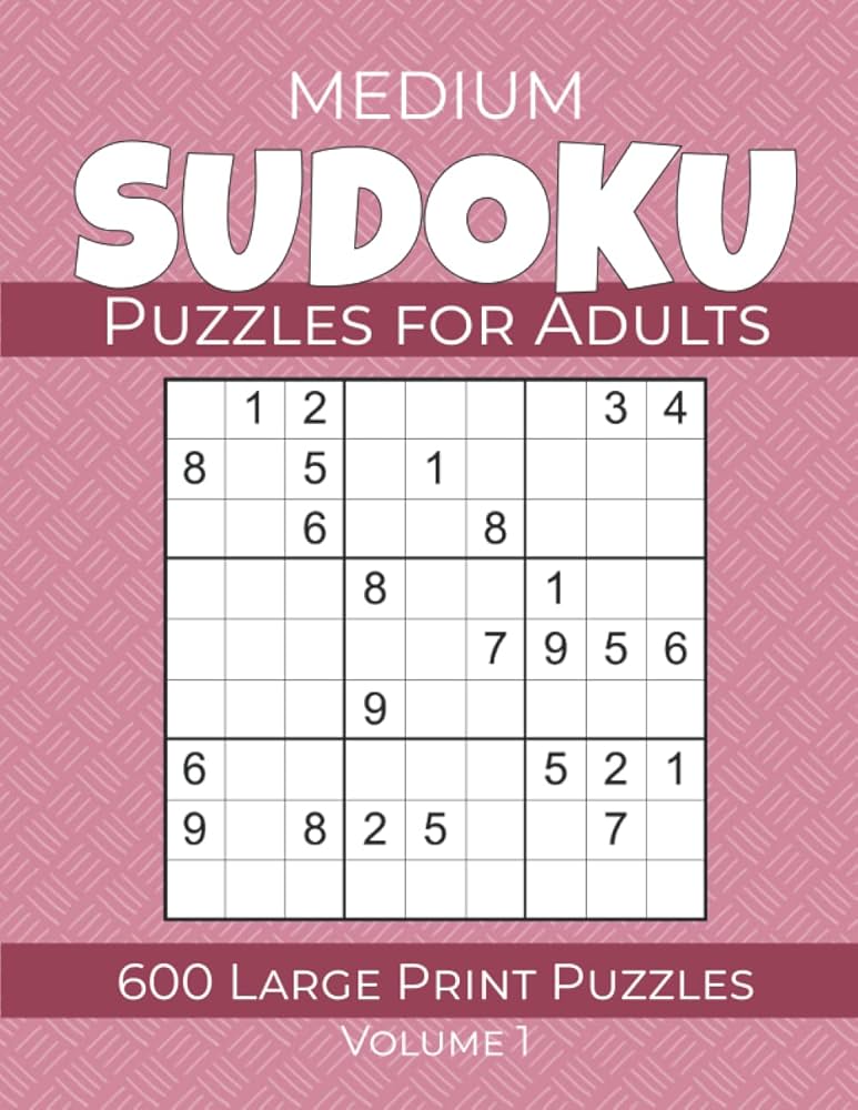 Sudoku Medium Puzzles for Adults - 600 Large Print Puzzles - Volume 1: Large Print Sudoku Puzzle Books for Seniors (Medium Sudoku Large Print): Point, Dragonfly: 9798490070535: Amazon.com: Books sudoku-medium-puzzles-for-adults-600-large-print-puzzles-volume-1-large-print-sudoku-puzzle-books-for-seniors-medium-sudoku-large-print-point-dragonfly-9798490070535-amazon-com-books