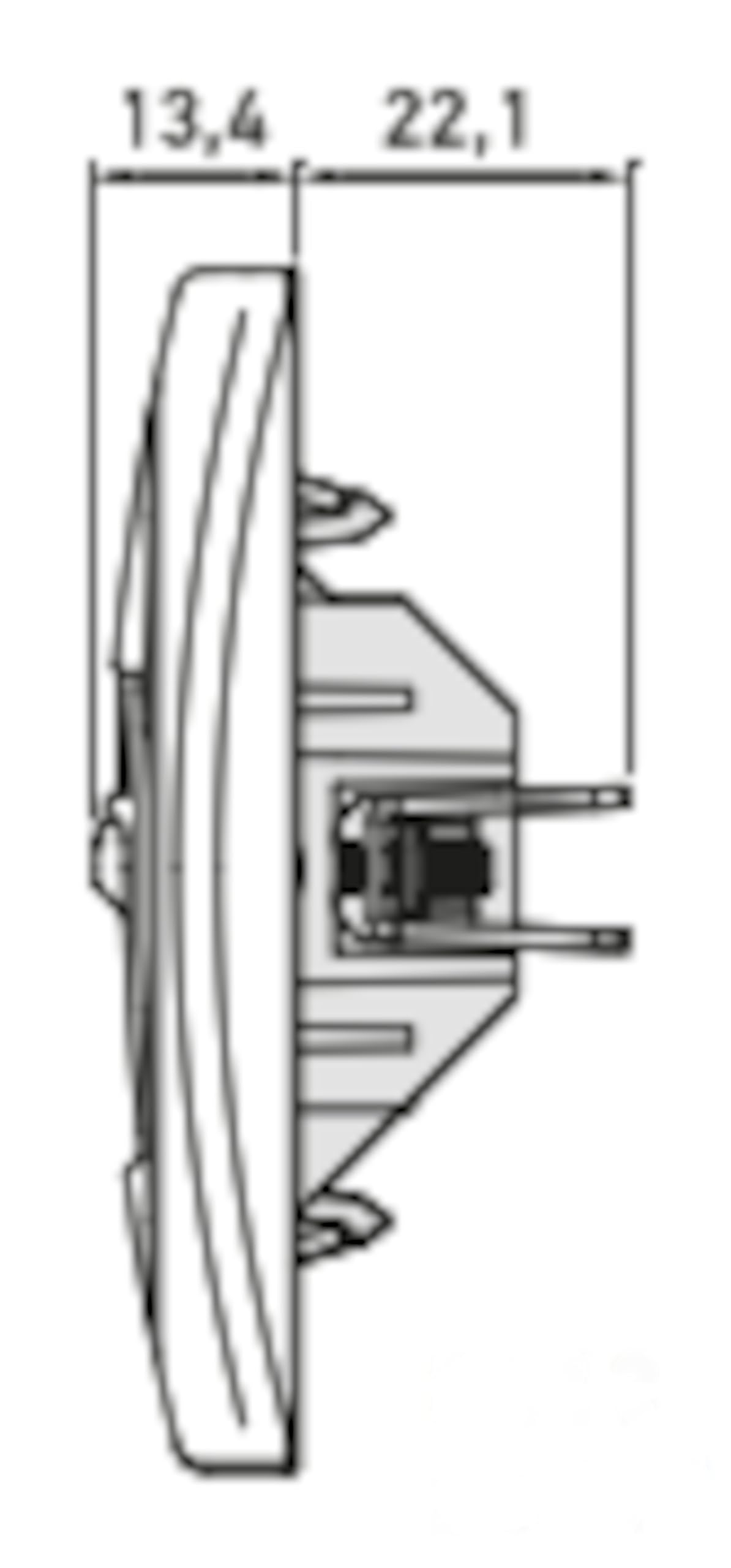 3x Datenbuchse Nobilis Set Silber 2xRJ45 Cat 6 FTP, Ø 60 mm & 3-fach Rahmen 80x222 mm vertikal ABS