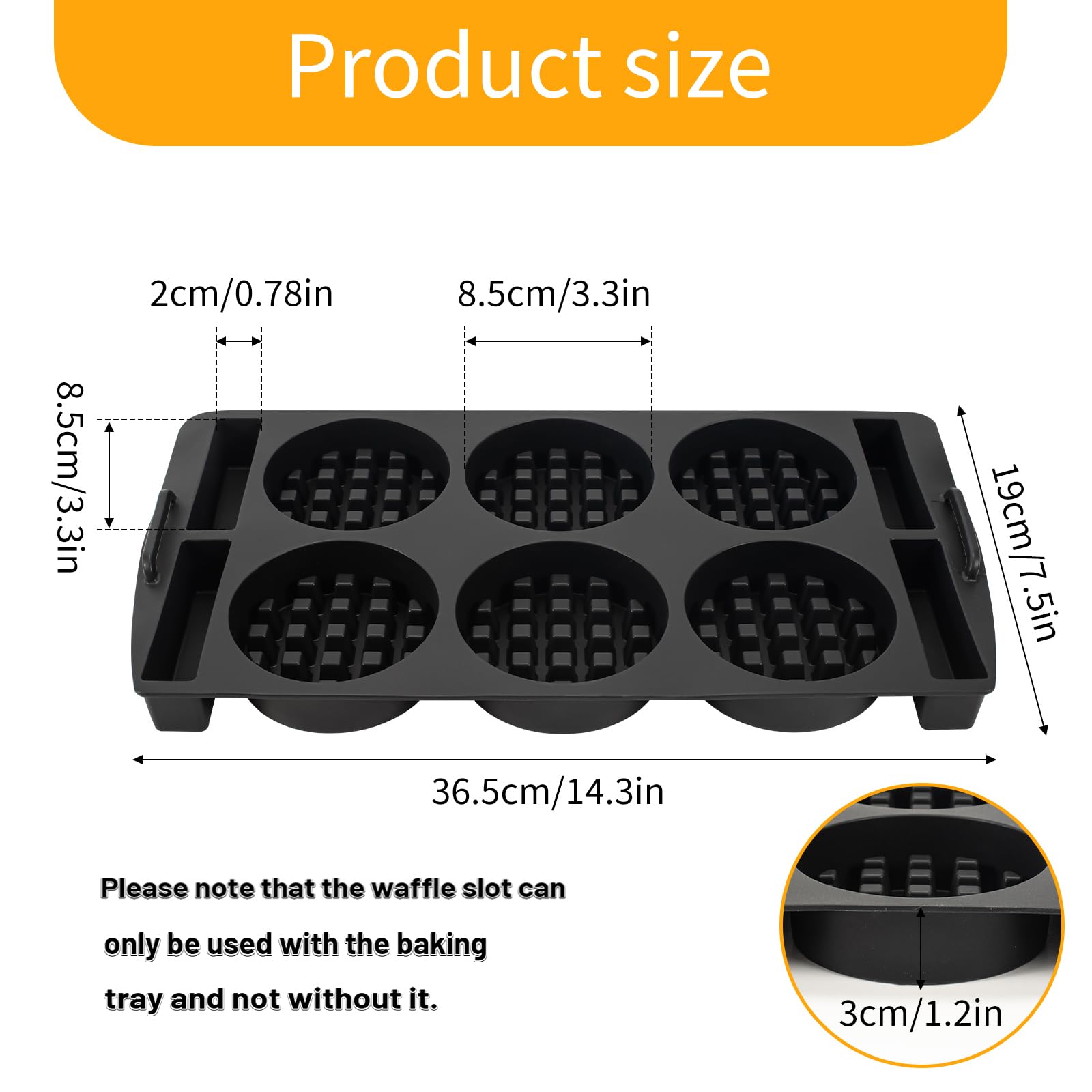 Meetory Waffle Insert Compatible with Tefal OptiGrill XL, 4-in-1 XL, 2