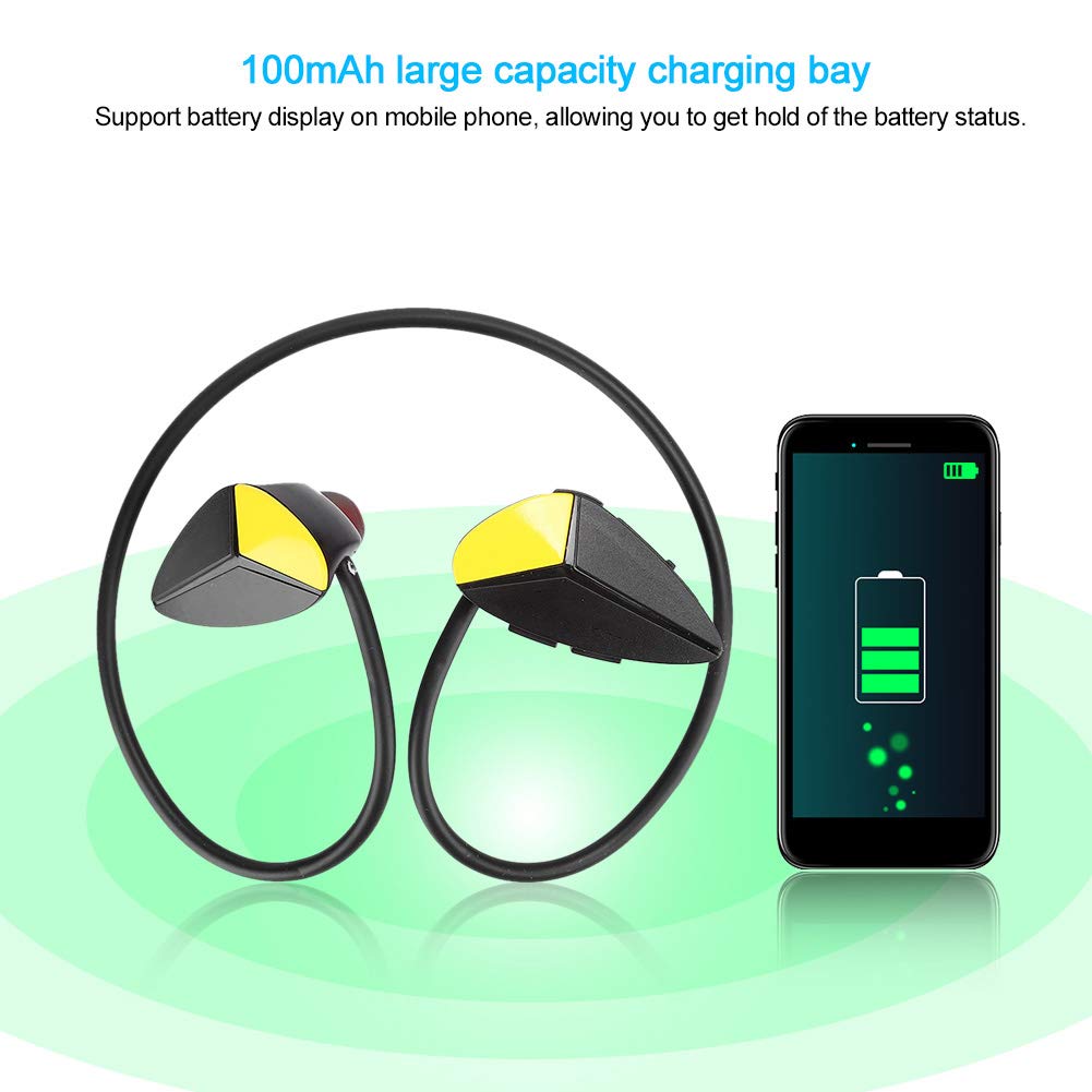 Auricolare Bluetooth Senza Fili Auricolare Stereo con Archetto da Collo Impermeabile per Sport Stile di Attivo