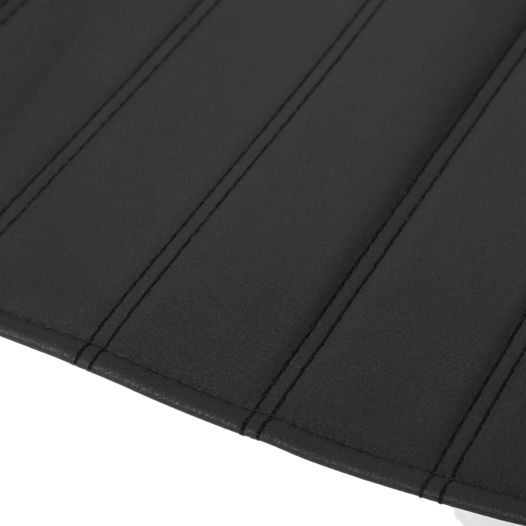 Seggiolino Universale Cuscino per Gambe in Pelle Supporto per Estensione Tappetino per Piedi Morbido Cuscino per Gambe Cuscino in Pelle Memory Knee Nero