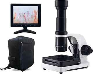 Labormikroskop, Professionelles digitales HD-Mikroskop mit TV, AV, USB, 8 Zoll LCD,für Labore und Medizin