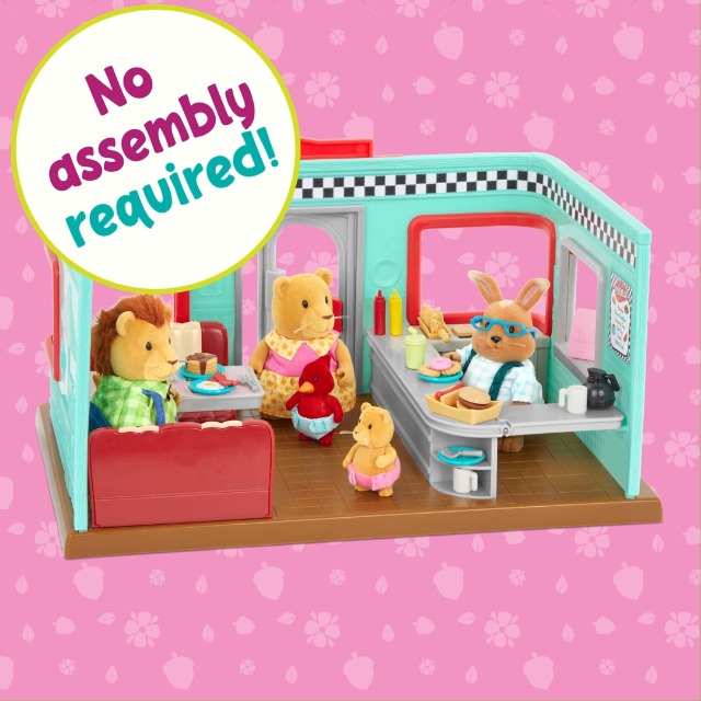 Amazon.com: Li'l Woodzeez – Li'l Nibbles Drive Thru Diner – 37Pcs