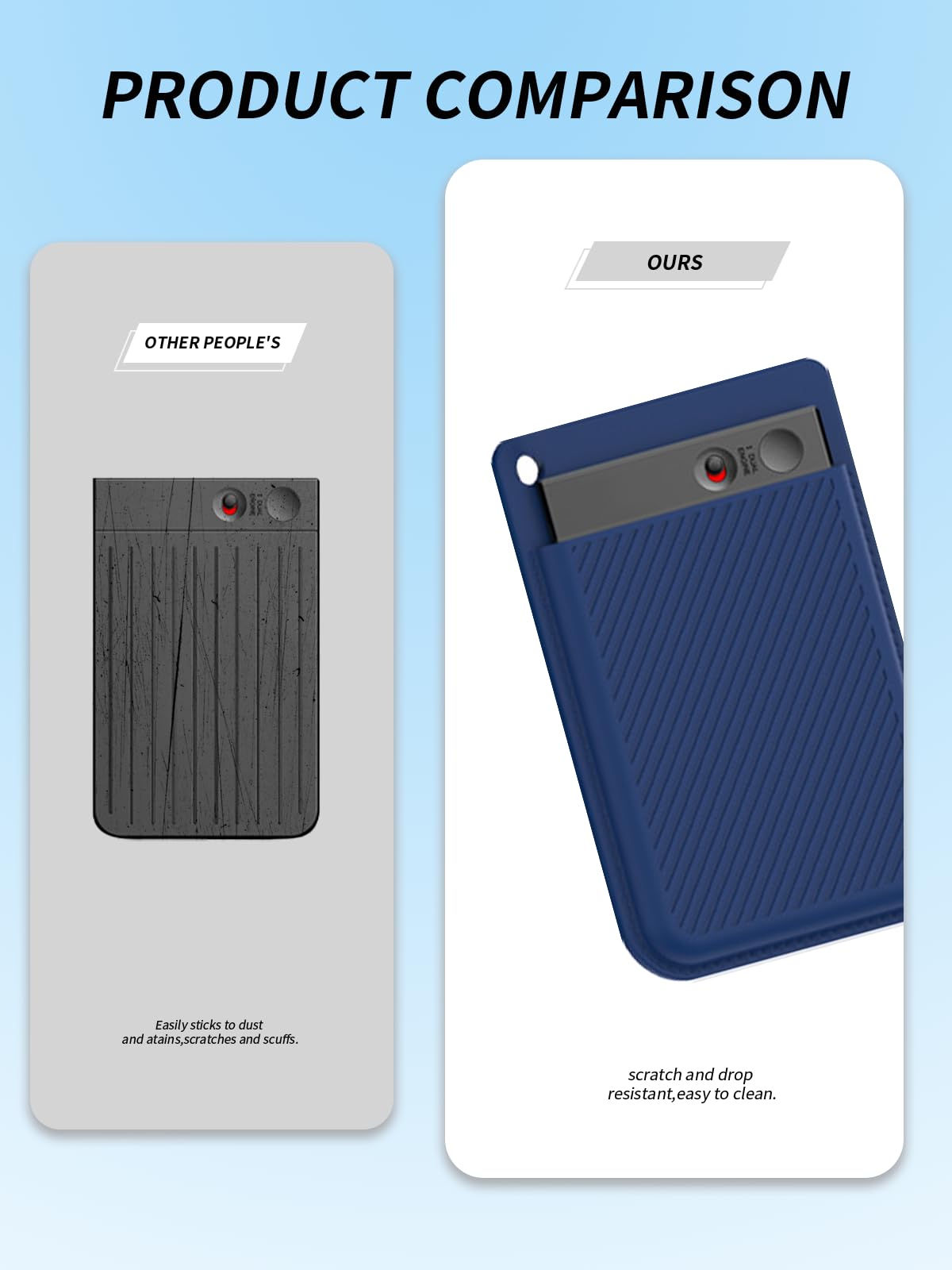 Étui pour enregistreur vocal PLAUD Note AI, lavable, protection antichute, bleu