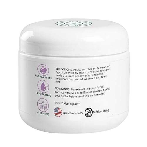 Miniatura 7 de REBUILD - Crema rejuvenecedora de acción rápida para aliviar los pies, crema reparadora natural de 3 onzas para pies y talones secos agrietados con