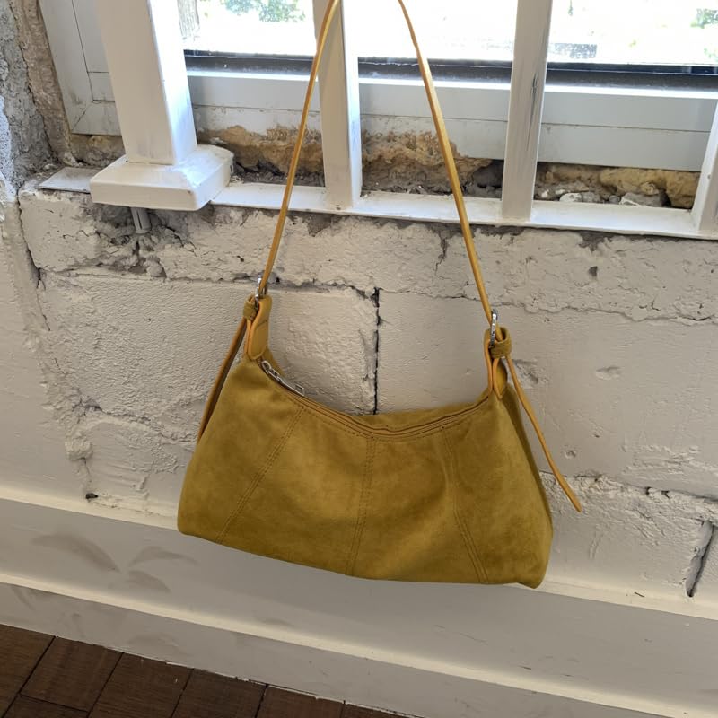 Suede Underarm Bags Crossbody Bag Crescent Hobo Bag for Women Work Travel Daily Use2