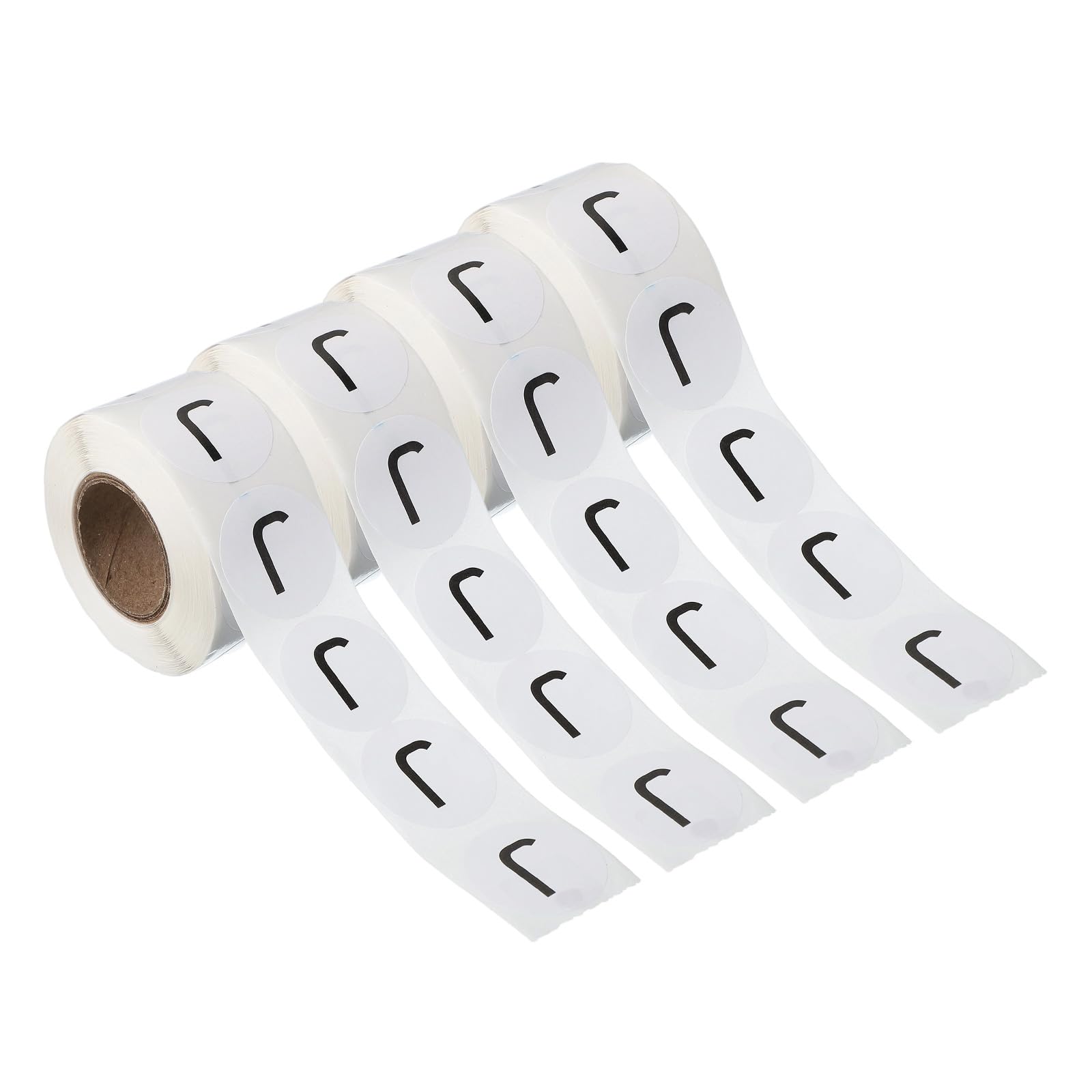 PATIKIL 1" Letter J Stickers, 4 Rolls Self-Adhesive Alphabet Round Circle Dots Labels for Organization Storage Inventory Boxes Scrapbook Craft 2000 Pcs Total