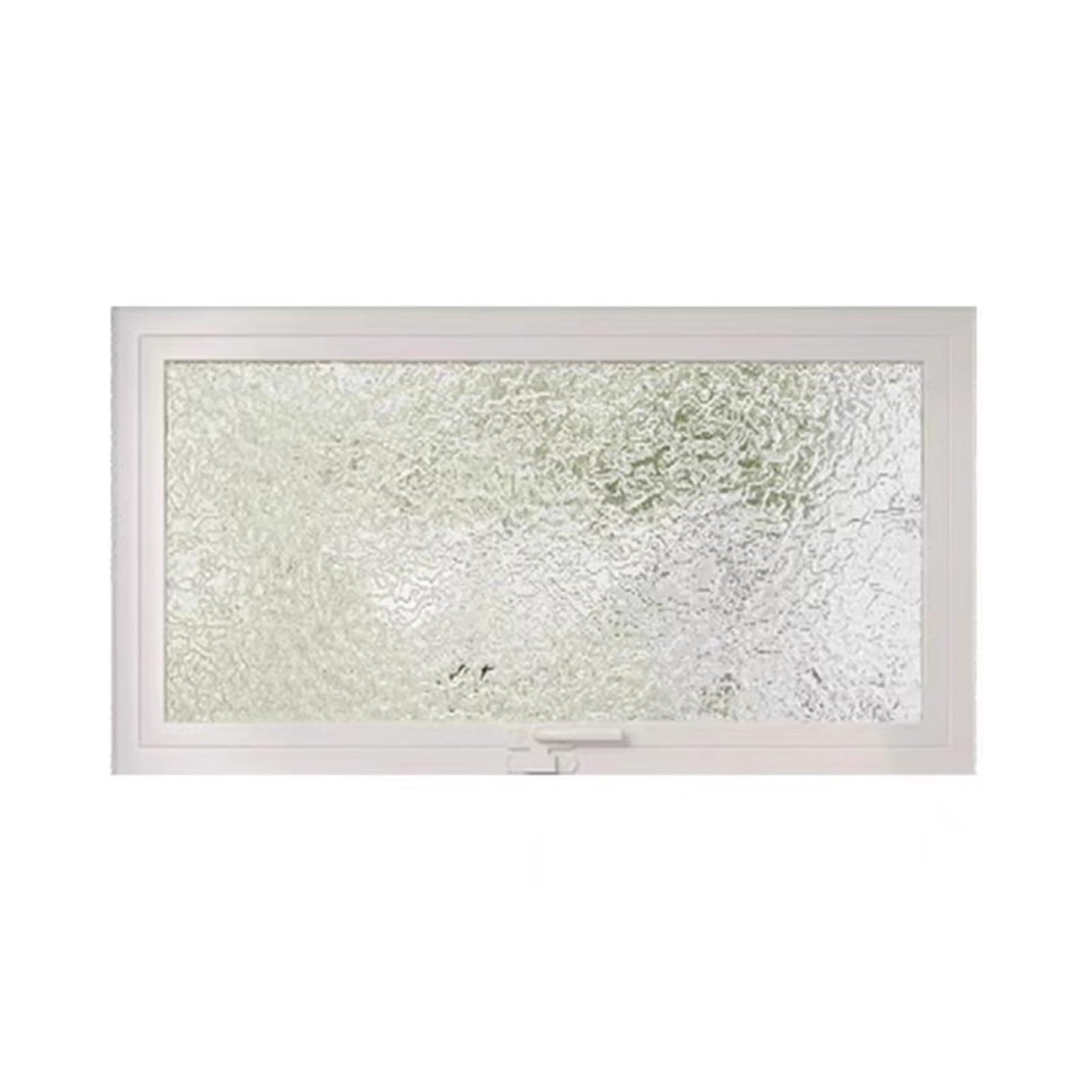 Ventanas Batientes Ventana Rectangular Para Casa, Ventana Corrediza Con Marco De Metal Ventilado De Repuesto, Ventana De Vidrio Templado Giratoria De 360° Para Sótano, Garaje Y Baño(White,80x30 cm/31.