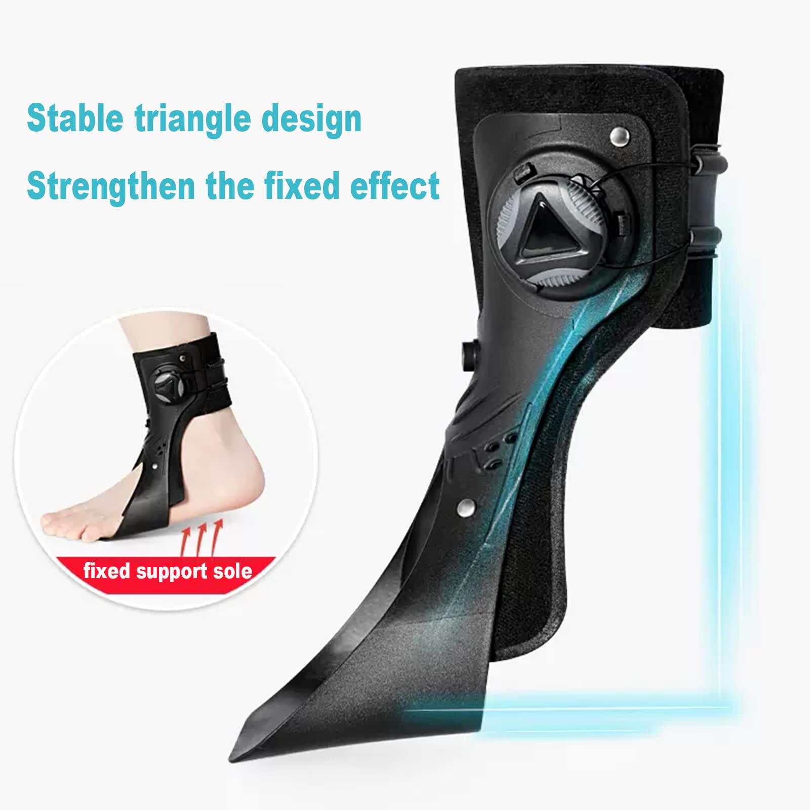 Soporte para la Periostitis Tibial AFO Soporte para pie caído Ortesis para pie caído Fascitis Plantar Tendinitis de Aquiles Recuperación Ortesis de Tobillo-pie para hemiplejia Za