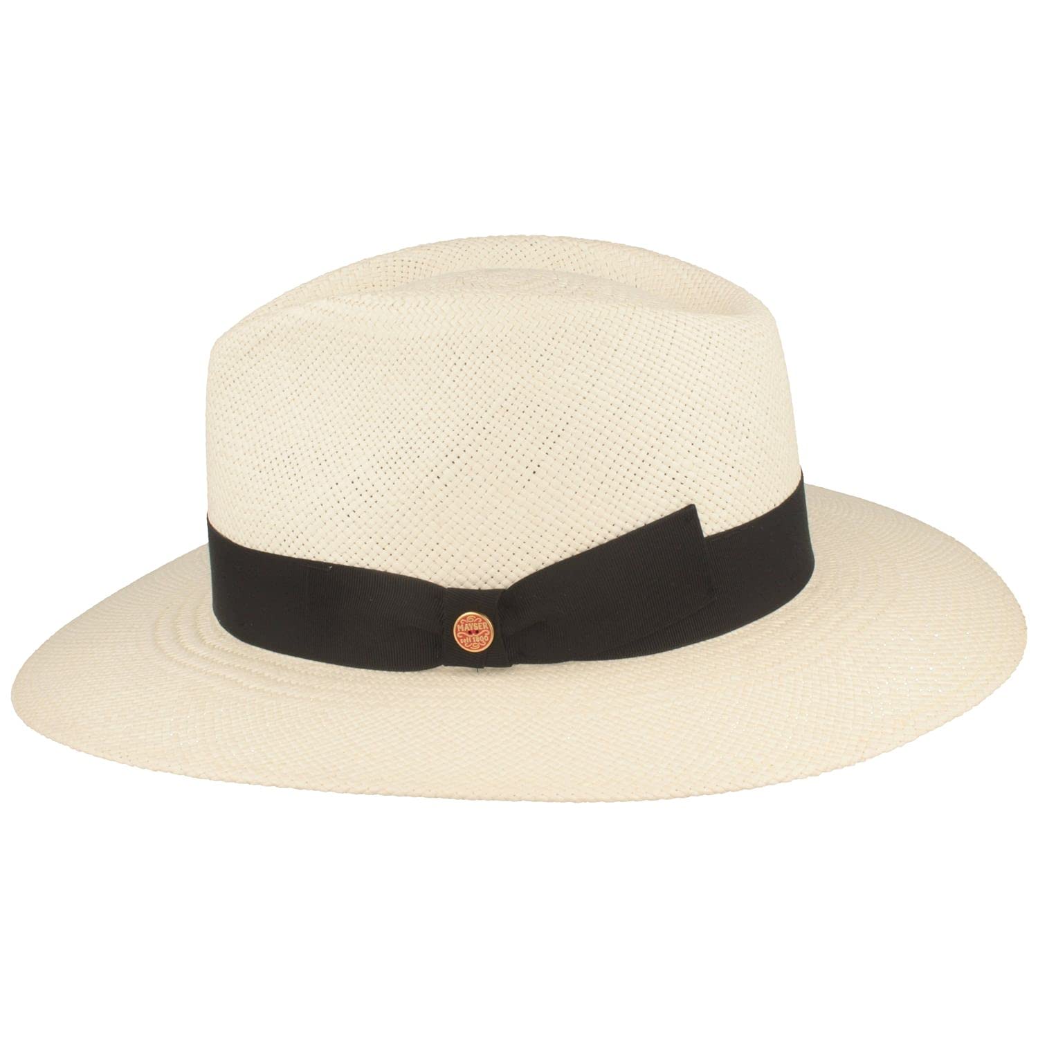 Original Sombrero Panamá | Sombrero de Paja Tejido a Mano en Ecuador – Correa Ancha Exterior – Protección Solar UV 40 – Resistente al Agua – Material Ligero y Transpirable