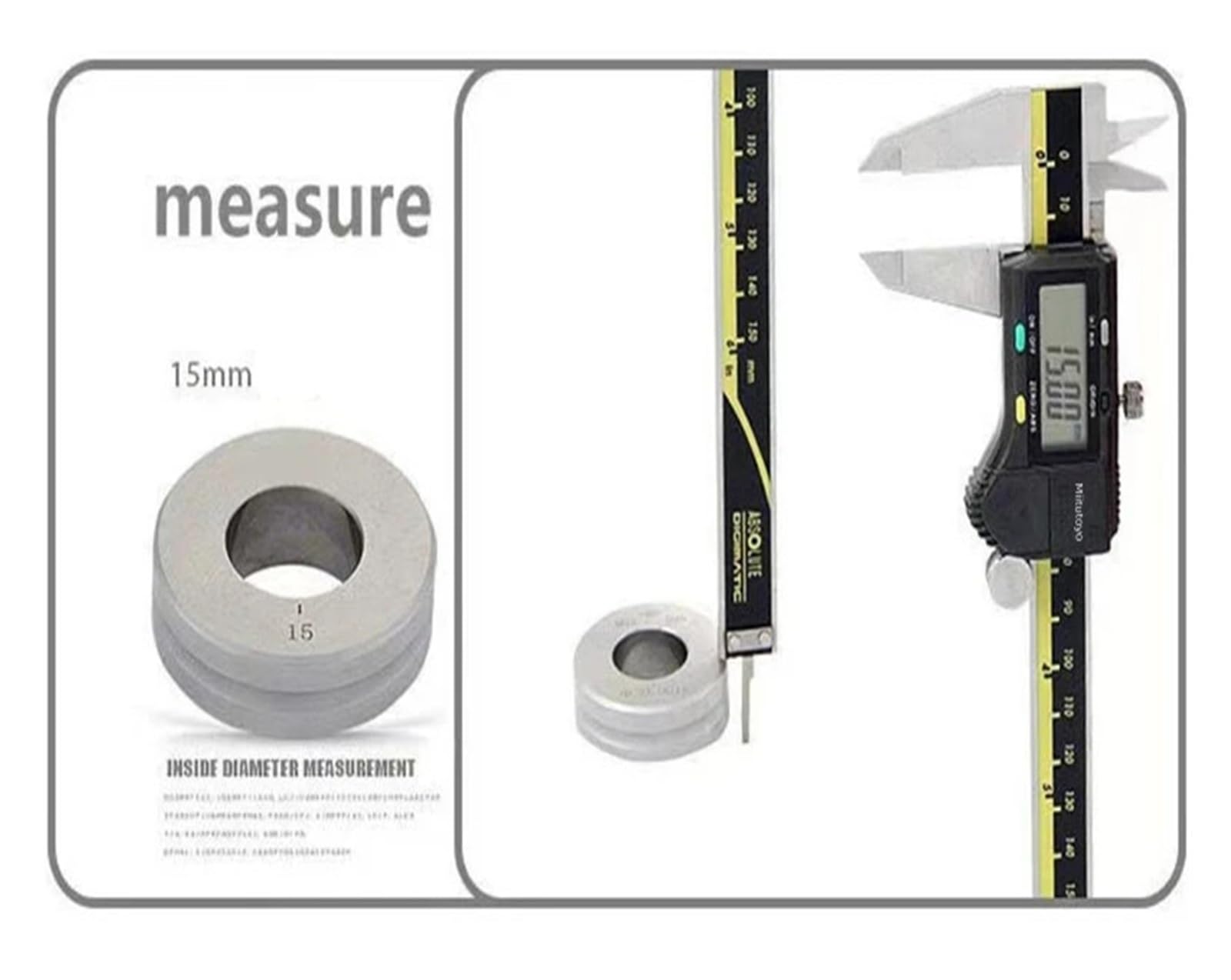 calibre digital profesional Calibradores Vernier digitales LCD, 12 ", 6", 150mm, 300mm, calibrador electrónico, herramientas de taller mecánico de medición de acero inoxidable ( Color : 500-193-20 300