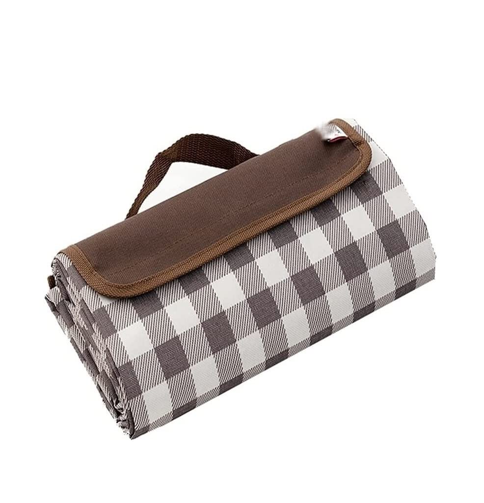 MHbdfsxz Picnic Garden Blanket Picnic Blanket Portable Outdoor Camping Mat Lightweight Blankets with Handle for Family on Grass Barbecue Dining(A,31.5inx78.8in.)