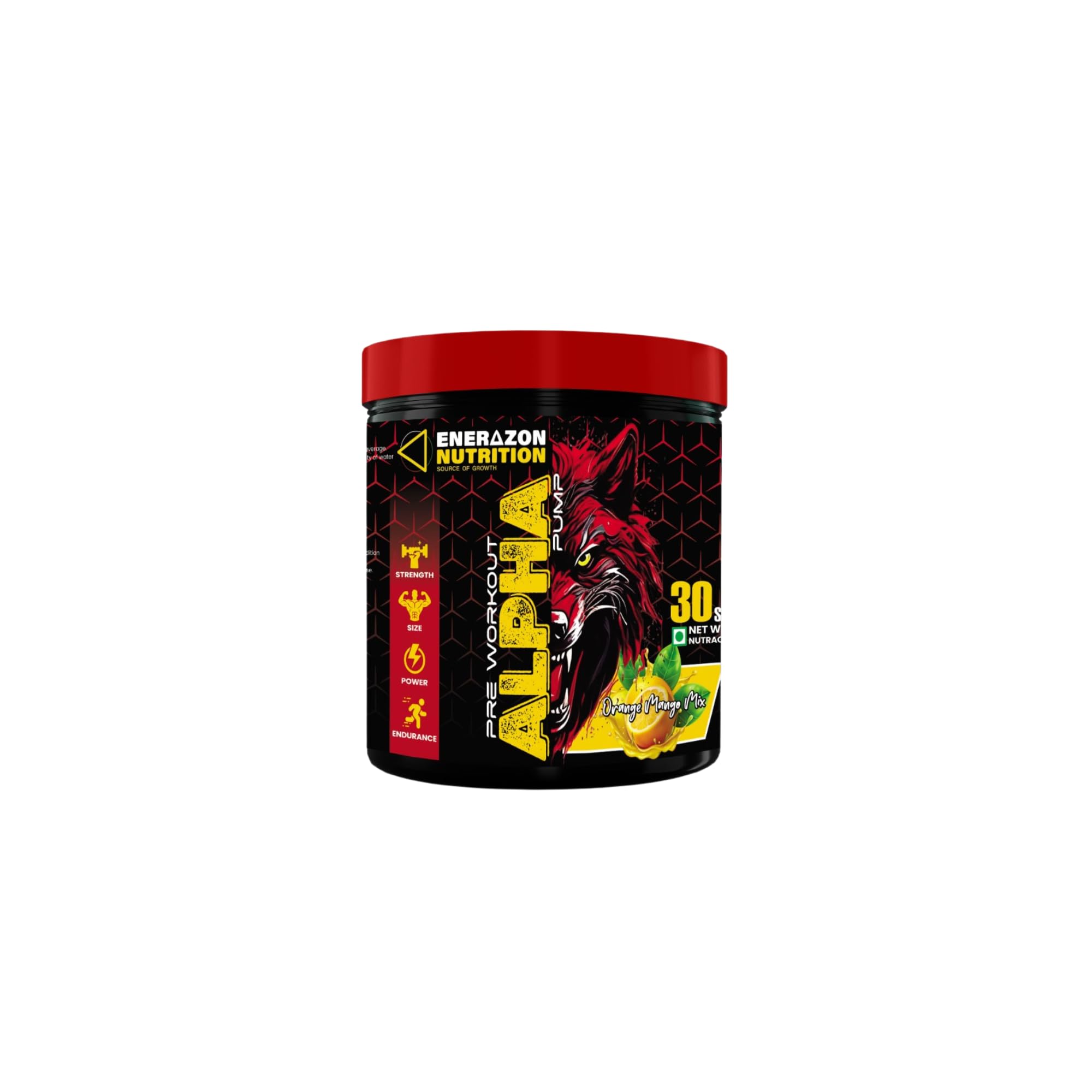 Pre Workout Alpha Pump | Orange Mango Mix Flavour | 150g-image-34