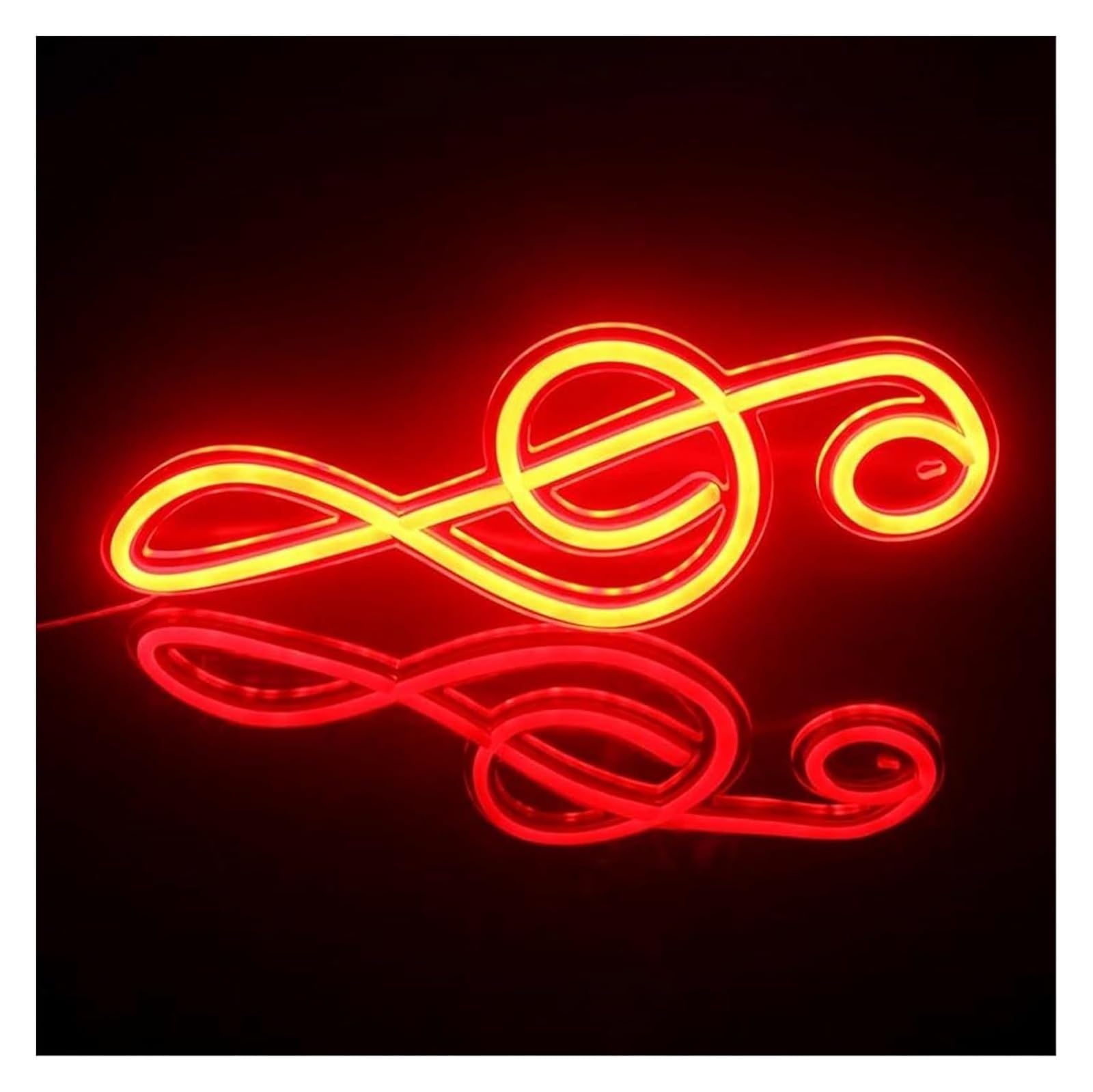 Insegne al neon artistiche da appendere Insegne al neon, luci a LED con note musicali, lampade da parete artistiche per camera letto, negozio, sala feste