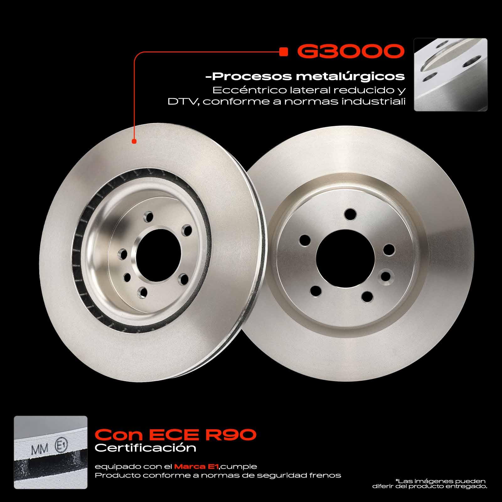 Frankberg 2 discos de freno delanteros ventilados de ⌀360 mm SDB000624 | SDB000623; Compatible con: R.a.n.g.e R.o.v.e.r Sport L320, Discovery IV L319, Discovery IV Furgoneta L319