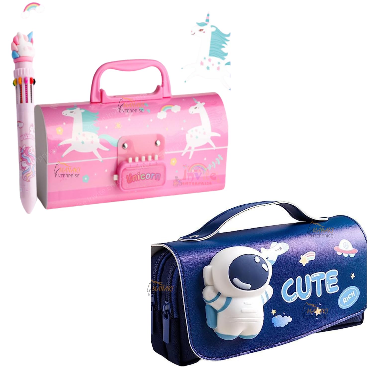 Buy MANAKI ENTERPRISE Pencil case Style Password Lock Multi-Layer