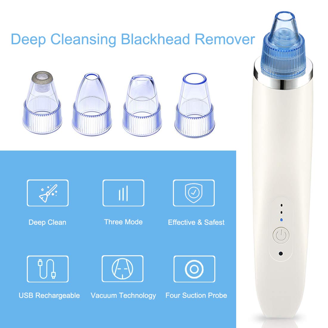 Amazon.com: Electric Blackhead Remover, Rechargeable Blackhead