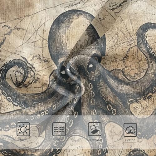 Vintage Octopus Map Toddler Girls's Underwear 2T 202c02303