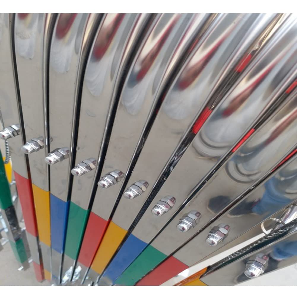 Recinzione pieghevole mobile retrattile – Barriera di sicurezza in acciaio inox per uso esterno – ideale per scuole, centri commerciali e stazioni di servizio, multicolore 1,5 x 1 m