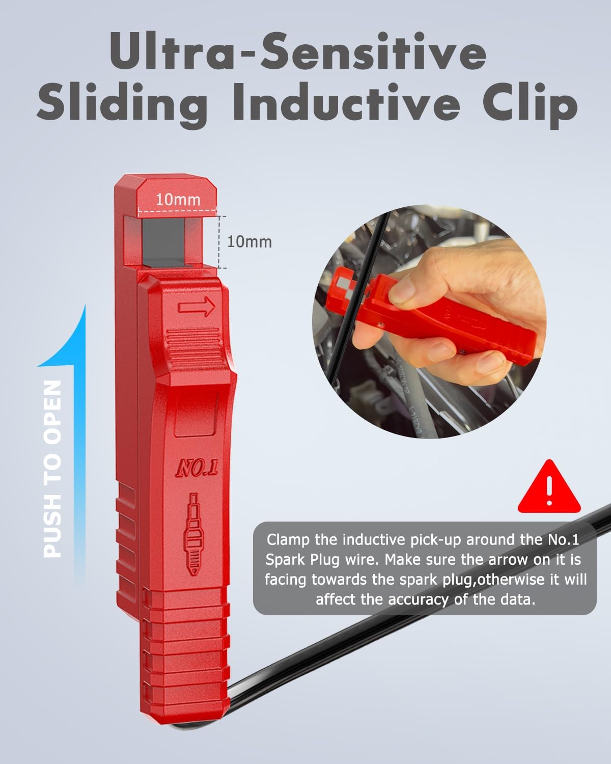 Lampada Stroboscopica Digitale per Regolazione Anticipo Accensione 12V – Pistola Temporizzatrice Induttiva con Contagiri per Motori a Benzina 2/4 Tempi – Auto, Moto, Nautica