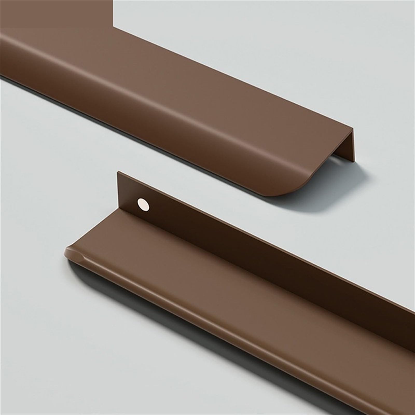 Amazon | 食器棚の隠し取っ手、 長い家具ハンドル目に見えないアルミ