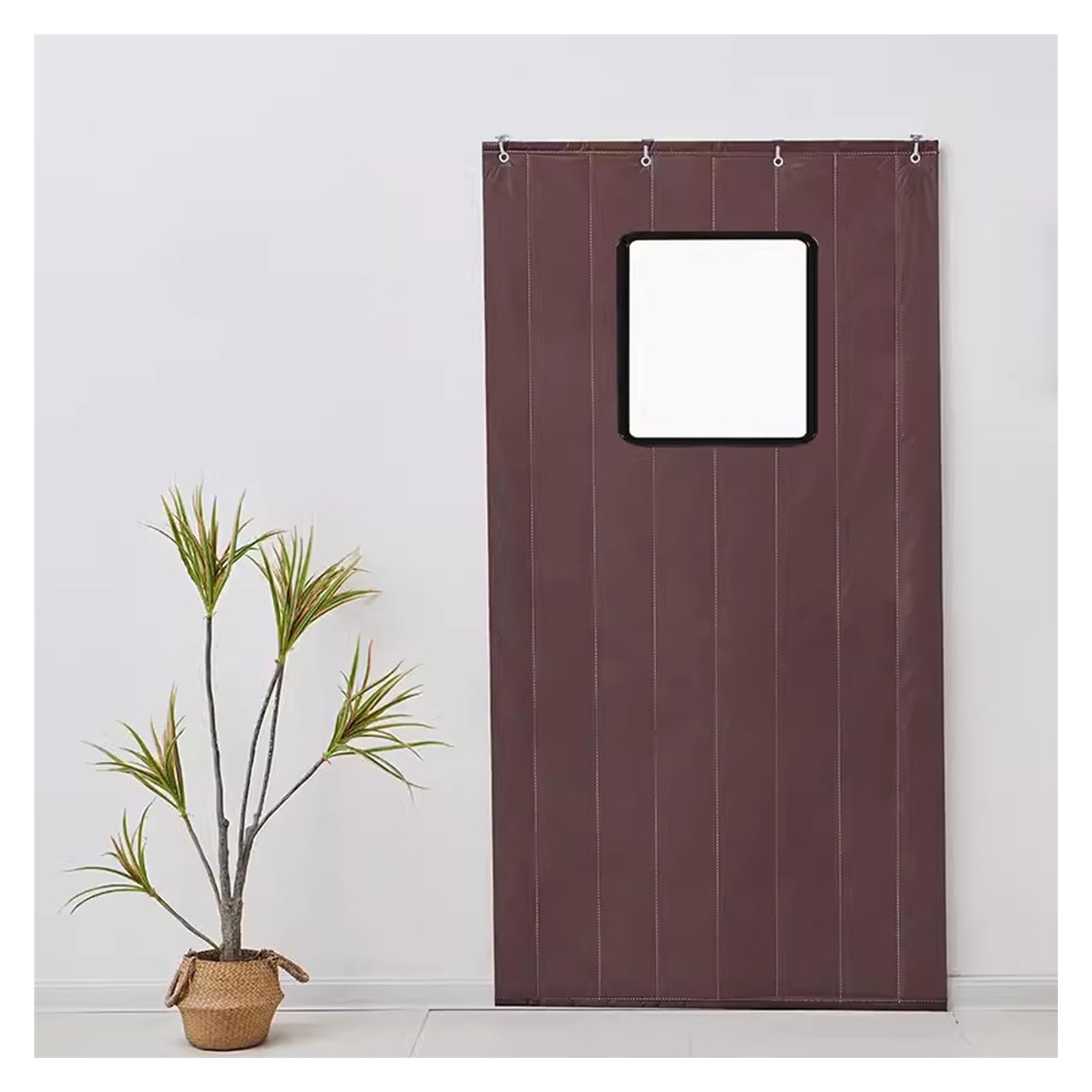 Rideau de porte isolant thermique coupe-vent en tissu Oxford épais