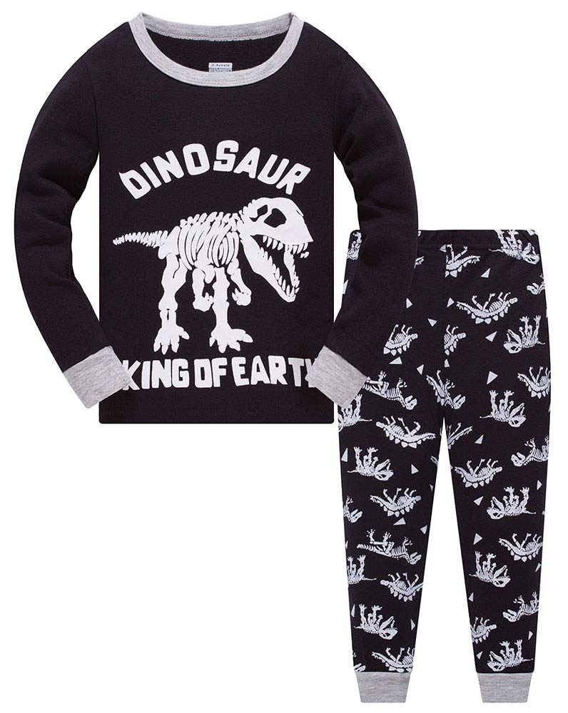 TEDD Boys Pyjamas Dinosaur Nightwear Cotton Toddler Clothes Kids Sleepwear Long Sleeve Christmas Pjs Sets 2 Piece Outfit Xmas Gift 1-12 Years — view 17