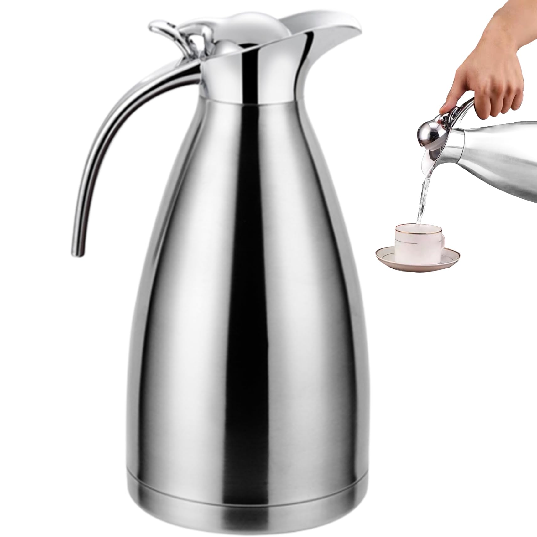 Jarra térmica de agua y café de 2L con aislamiento de acero para invierno