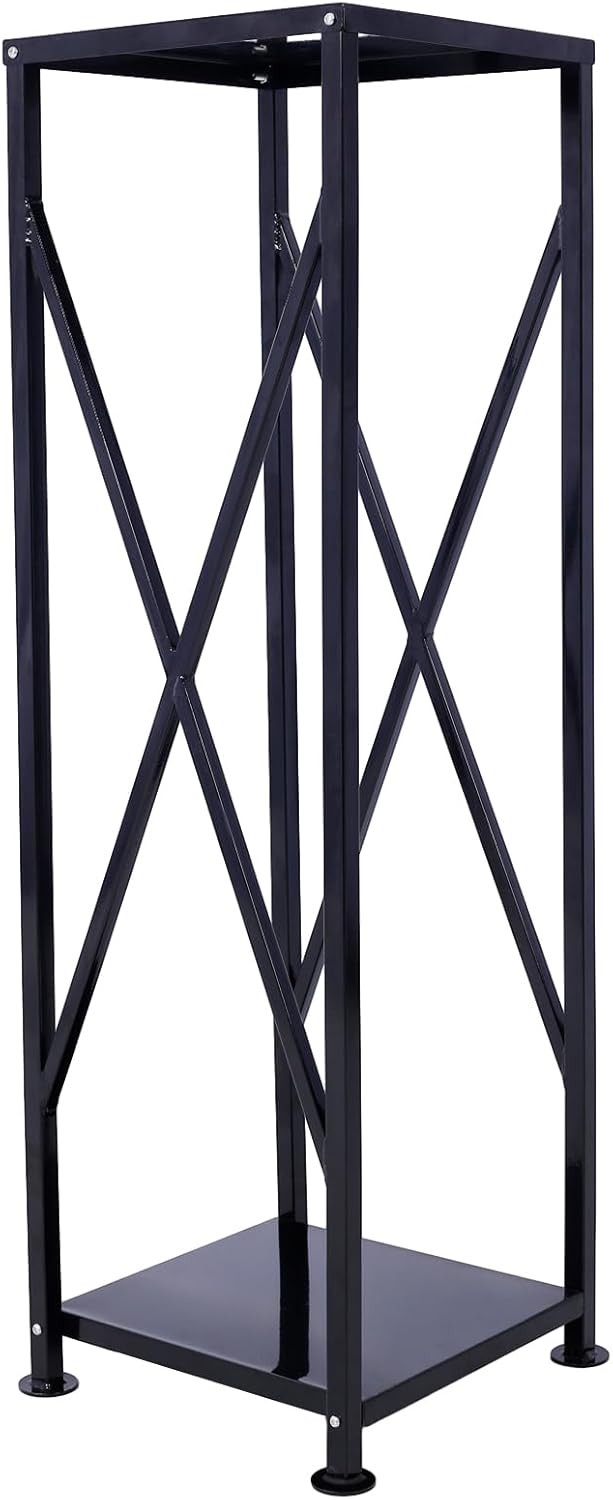 Decorative Firewood Storage Log Rack Holder for Outdoor Indoor Fireplace Fireplace Storage Log Rack Holder Wood Storage Logs Holder Fireside Holders Black