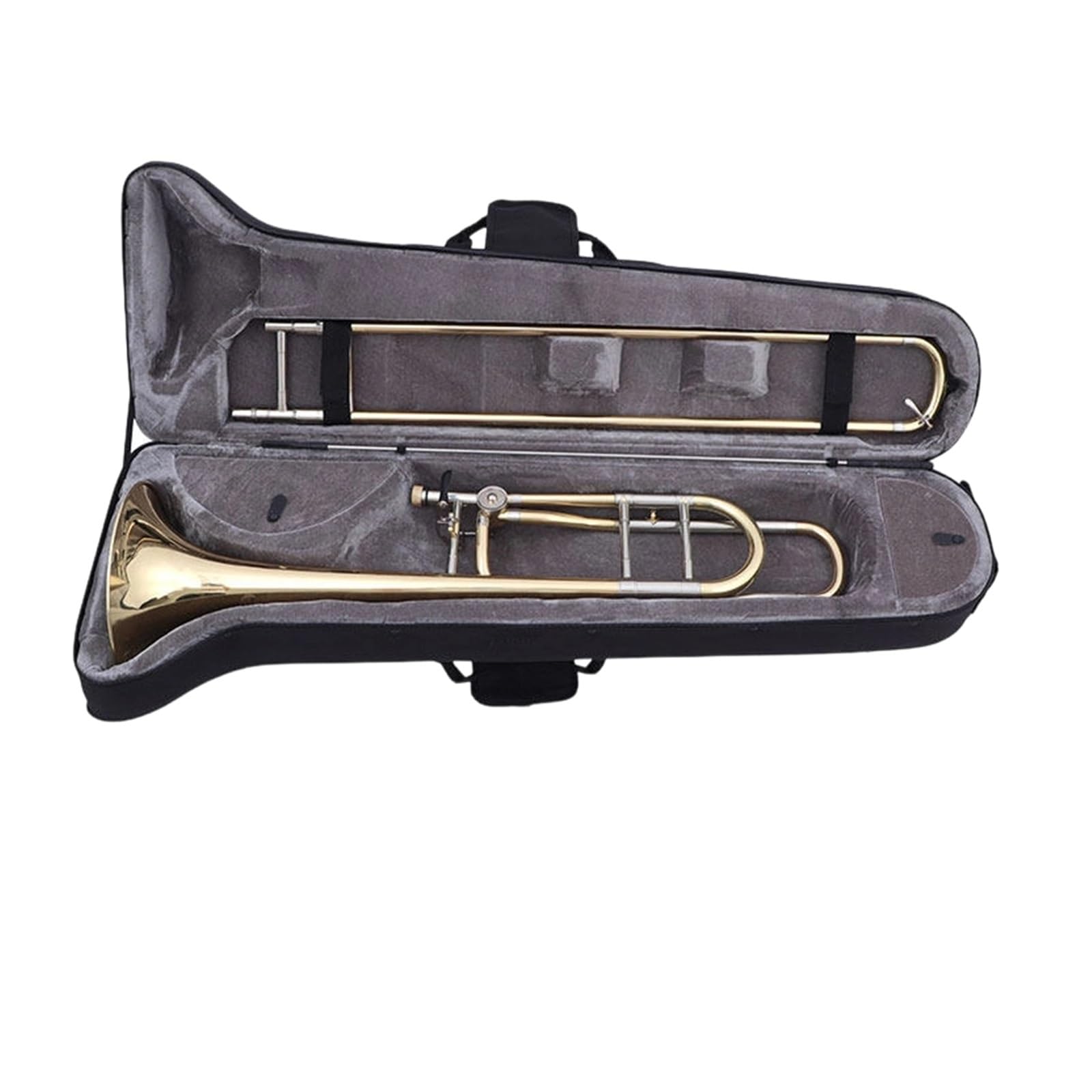 Trombone Basso Trombone Tenore Laccato Oro Sib Fa Strumento Slide Per Principianti Ensemble Professionali E Bande Di Ottoni