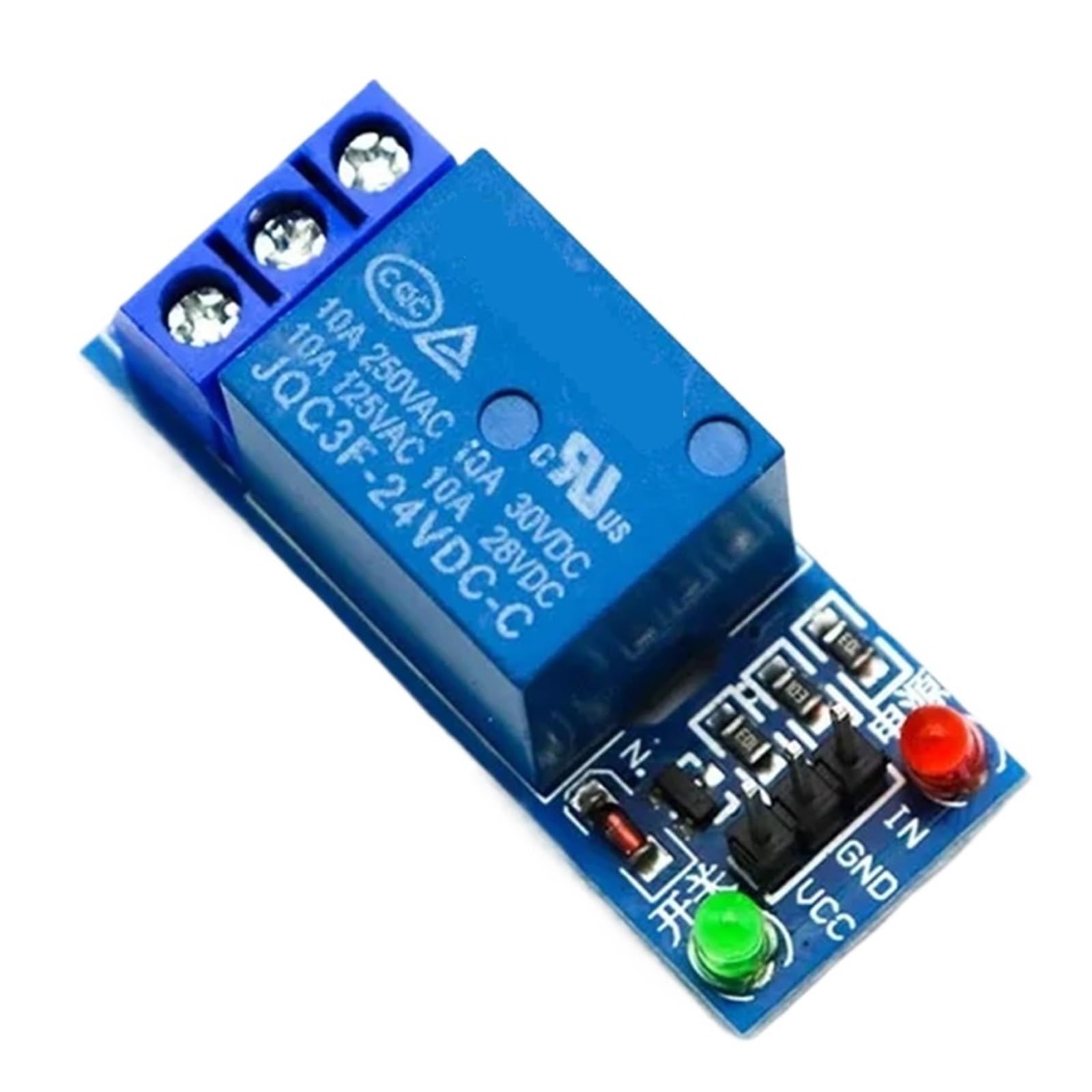 Modulo relè 5V 12V 24V con Uscita relè optoaccoppiatore 1 2 4 6 8 Modulo relè a 16 Vie for Controllo apparecchiature di automazione PLC(24V,4 Way)