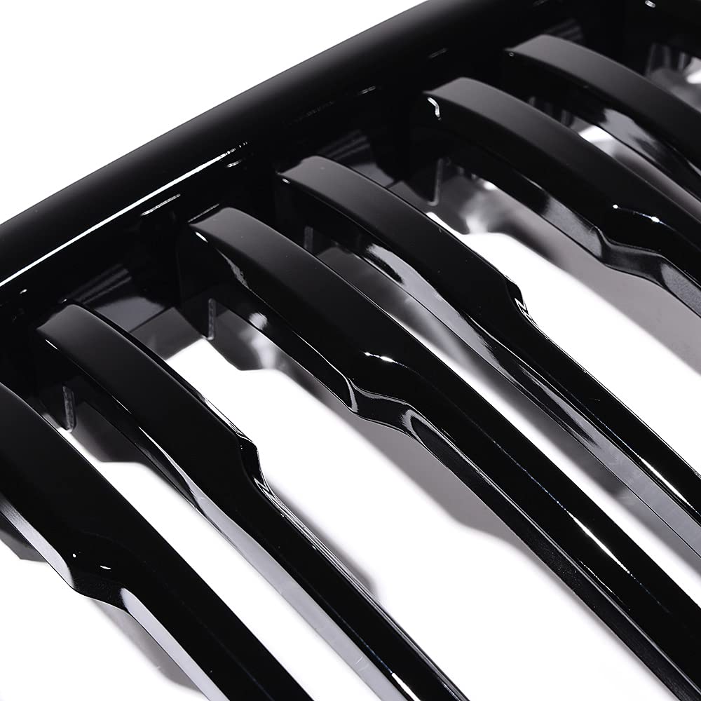 Amazon | Anzios 左 右 光沢 ブラック グリル キドニーグリル 交換用