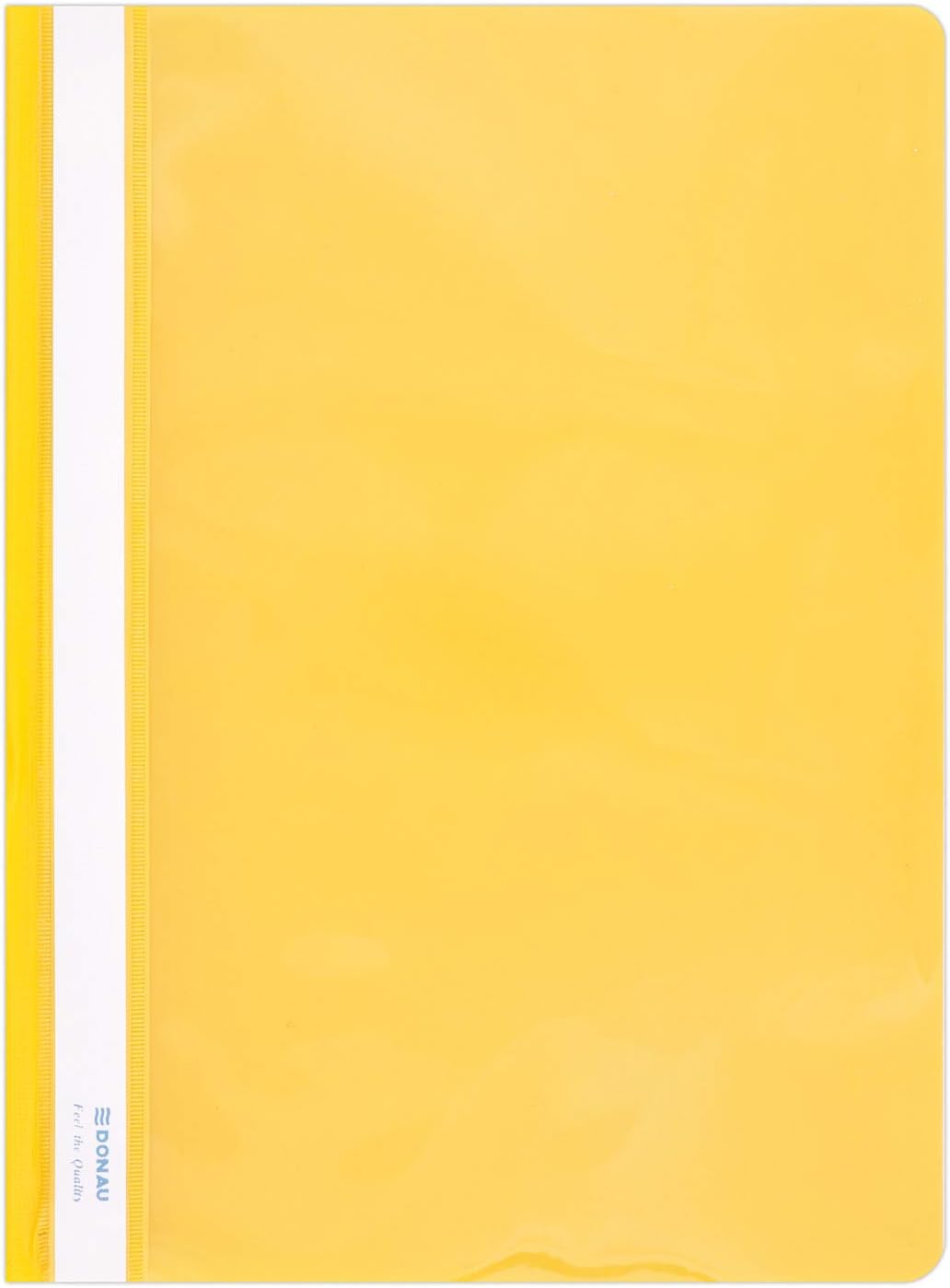 Donau 1705001PL-11 Plastic File Folder Yellow