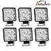 Produktbild Autojare 6x 27W LED Arbeitsscheinwerfer 4inch für Traktor Bagger offroad SUV ATV UTE UTV 12V 24V