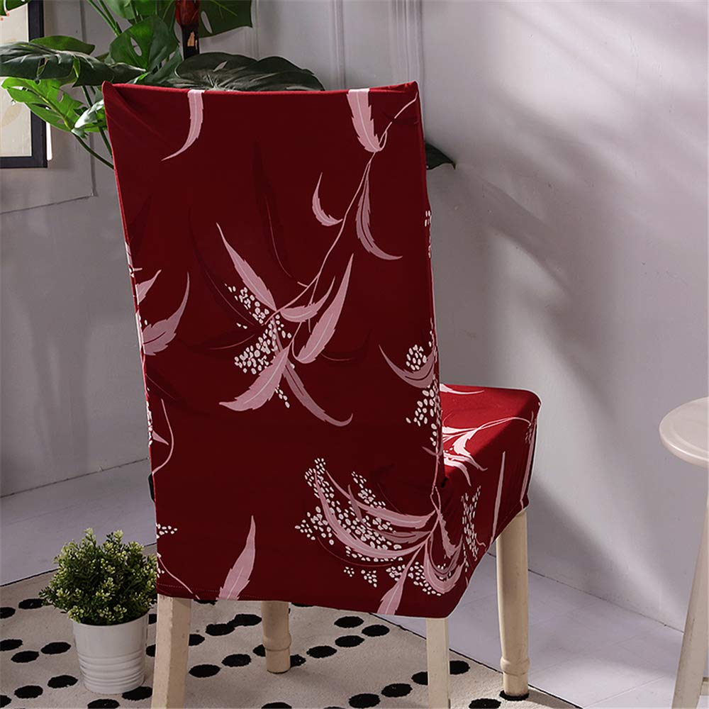 Coprisedie Elasticizzati Con Stampa Fiore - Set 6 Pezzi Per Sala Pranzo, Hotel E Feste - Foto 12