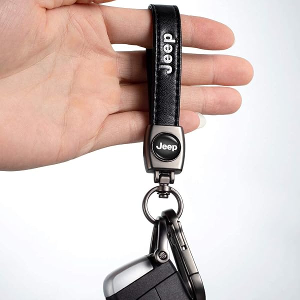 NonoB Leather Car Keychain, Metal Car Key Ring for 1 - 5