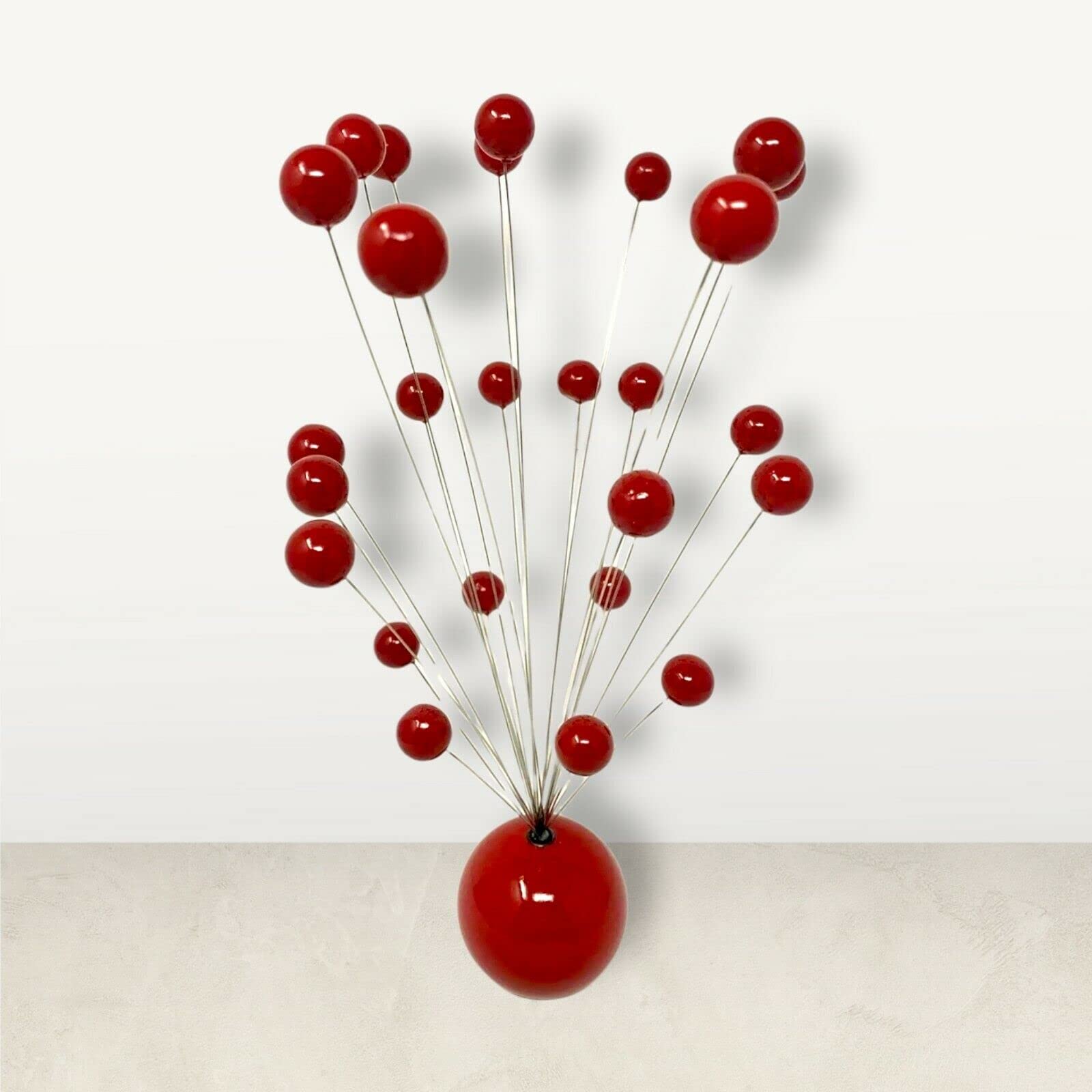 faardym Atomic Ball Kinetic Mobile Sculpture Retro 70s Mid Century