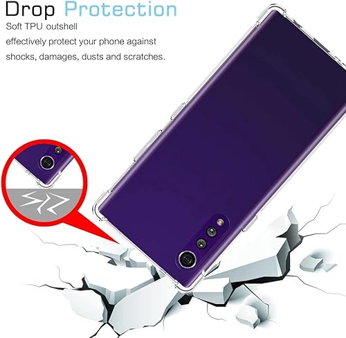 Miniatura 7 de Funda para LG Velvet/LG Velvet 5G LM-G900 Linda Caso, Transparente Flexible Bumper TPU Soft Rubber Silicone Cover Funda para LG Velvet (transparente)