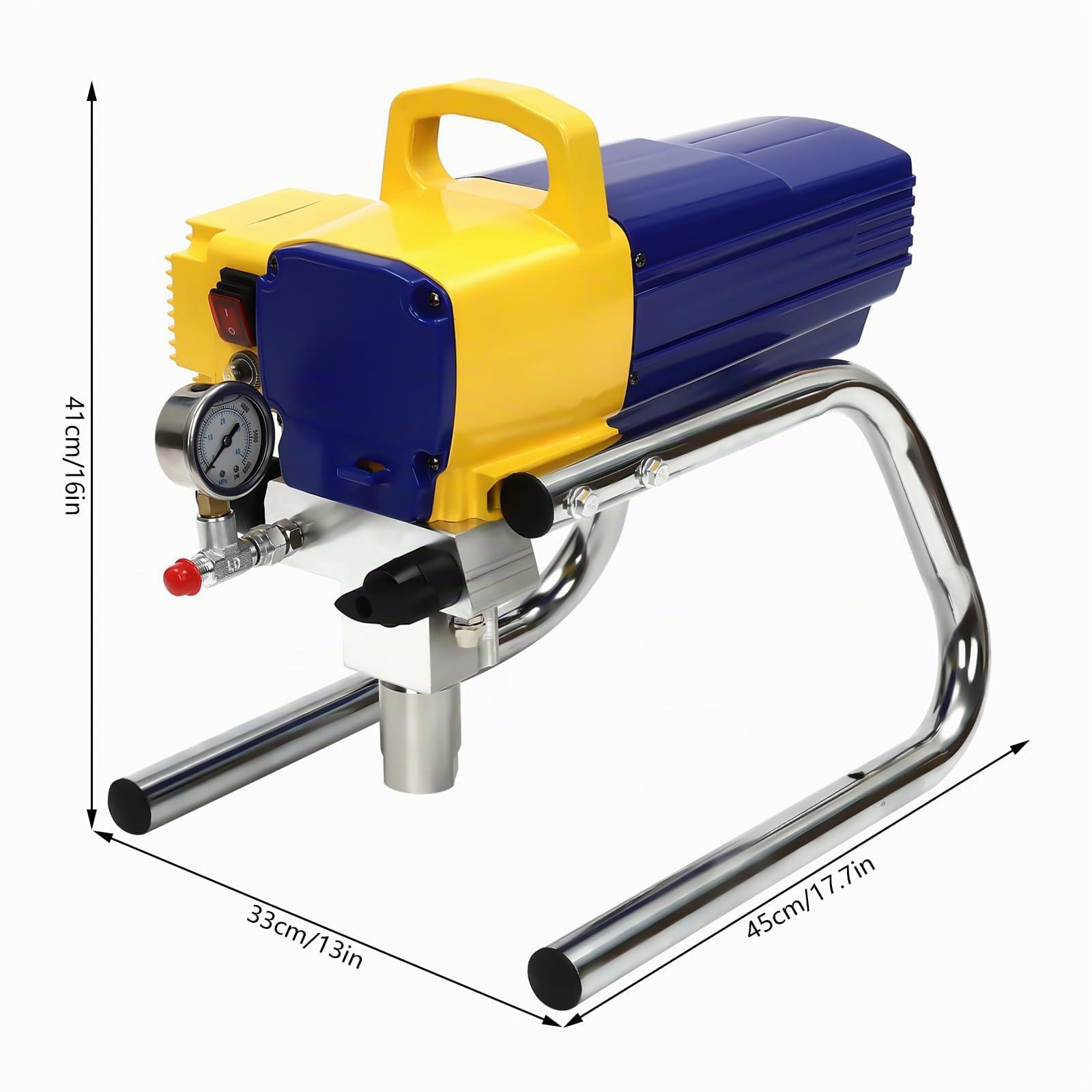 1.8L/Min Airless Farbsprühgerät YUNRUX Spritzmaschine Paint Lackiergerät Spritzlackiermaschine Spritzpistole Airlessgerät Spritzgerät Spritzpistolenmaler Farbsprühsystem Farbspritzpistole Sprayer