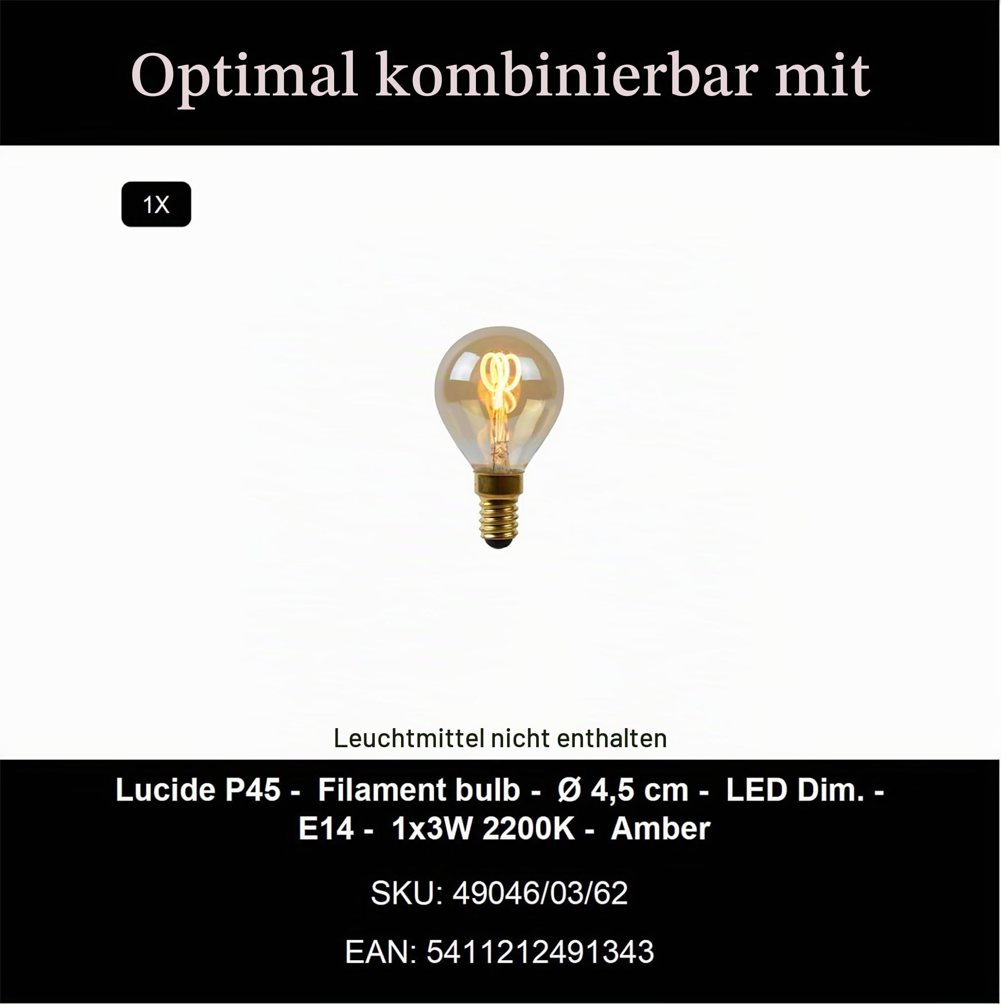 LUCIDE MACIA - Tischlampe - 1xE14 - Beige
