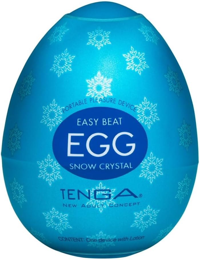 TENGA Easy Beat Egg Cool Edition Men Masturbation Portable Pleasure Device, EGG-C01, Translucent