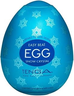 TENGA Easy Beat Egg Cool Edition Men Masturbation Portable Pleasure Device, EGG-C01, Translucent