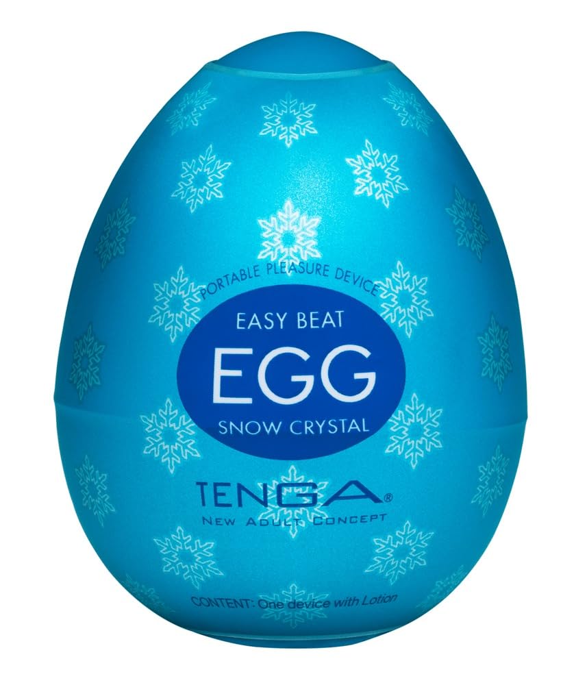 TENGA Easy Beat Egg Cool Edition Men Masturbation Portable Pleasure Device, EGG-C01, Translucent