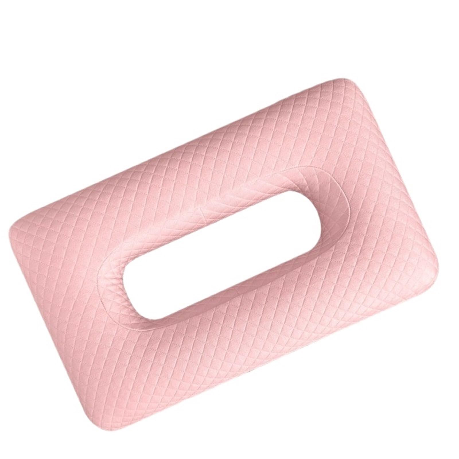 FonHNDG Piercing Pillow Earring Hole Pillow Hollow out Memory Foam Ear Protection Side Spers No Prure Rectangular(Color 2)