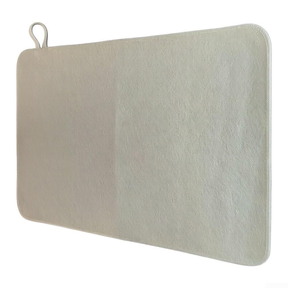 Alfombrilla de Sauna Antideslizante 49.5x33cm para suave Alfombrilla(1pcs white)
